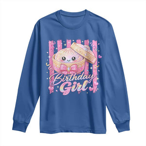 Birthday Girl Cute Glitter Dumpling Long Sleeve Shirt Kawaii Food Squishy Summer Stripes