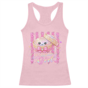 Birthday Girl Cute Glitter Dumpling Racerback Tank Top Kawaii Food Squishy Summer Stripes