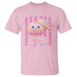 Birthday Girl Cute Glitter Dumpling T Shirt Kawaii Food Squishy Summer Stripes