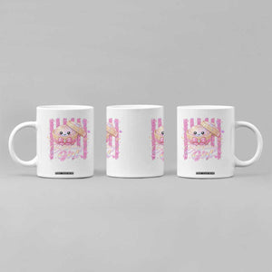 Birthday Girl Cute Glitter Dumpling Coffee Mug Kawaii Food Squishy Summer Stripes