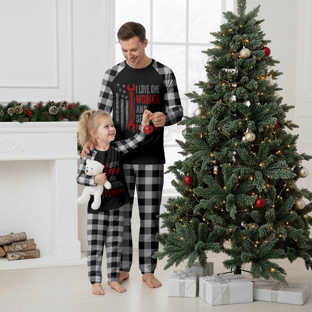 I Love One Woman And Several Power Tools Plaid Pajama Set Funny Mechanic Handyman Carpenter TS11 White Plaid Print Your Wear