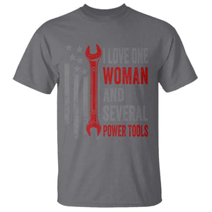I Love One Woman And Several Power Tools T Shirt Funny Mechanic Handyman Carpenter TS11 Charcoal Print Your Wear