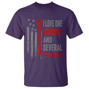 I Love One Woman And Several Power Tools T Shirt Funny Mechanic Handyman Carpenter TS11 Purple Print Your Wear