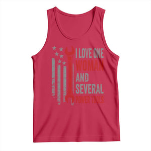 I Love One Woman And Several Power Tools Tank Top Funny Mechanic Handyman Carpenter TS11 Red Print Your Wear
