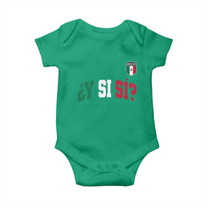 Mexican Y Si Si Football Jersey Style Baby Onesie Funny Mexico Roots TS11 Irish Green Print Your Wear