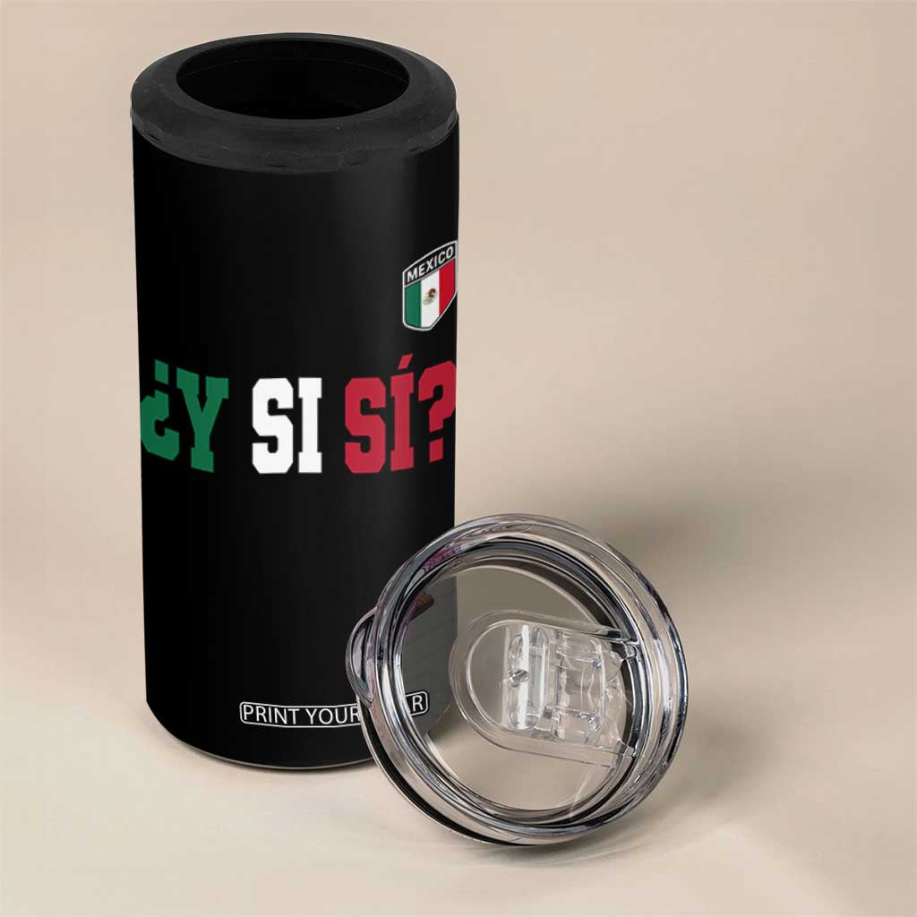 Mexican Y Si Si Football Jersey Style 4 in 1 Can Cooler Tumbler Funny Mexico Roots TS11 Print Your Wear