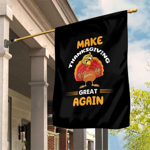 Funny Thanksgiving Trump Garden Flag Make Thanksgiving Great Again Blond Hair Turkey TS11 Print Your Wear