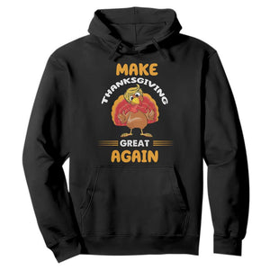 Funny Thanksgiving Trump Hoodie Make Thanksgiving Great Again Blond Hair Turkey TS11 Black Print Your Wear