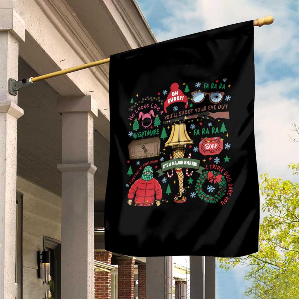 Funny Christmas Movie Garden Flag Oh Fudge Bunny Pajama Italian Leg Lamp TS11 Print Your Wear