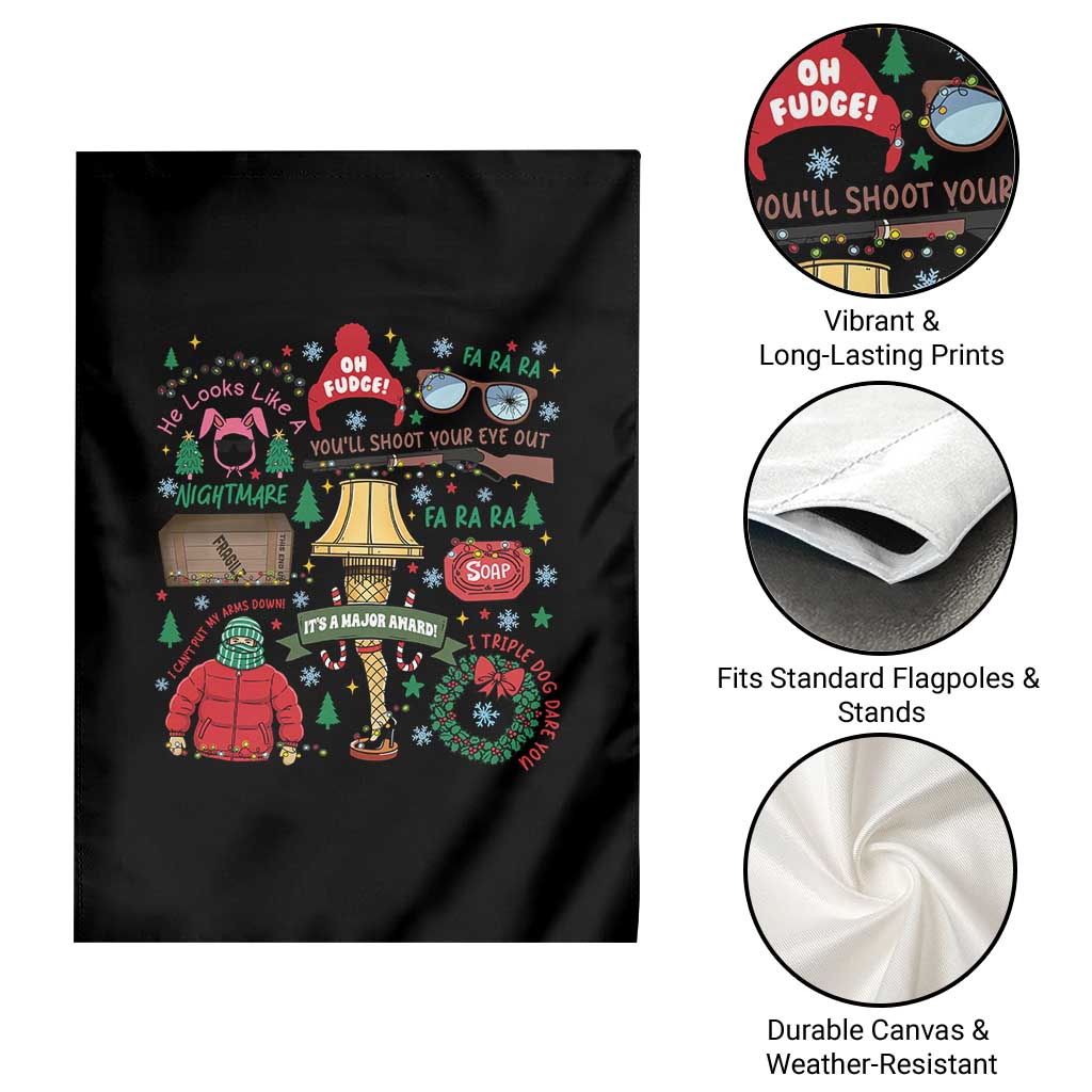 Funny Christmas Movie Garden Flag Oh Fudge Bunny Pajama Italian Leg Lamp TS11 Print Your Wear