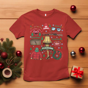 Funny Christmas Movie T Shirt Oh Fudge Bunny Pajama Italian Leg Lamp TS11 Red Print Your Wear