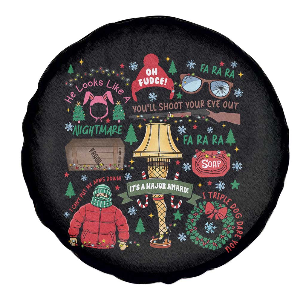 Funny Christmas Movie Spare Tire Cover Oh Fudge Bunny Pajama Italian Leg Lamp TS11 Print Your Wear