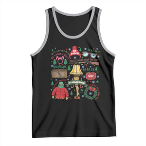Funny Christmas Movie Tank Top Oh Fudge Bunny Pajama Italian Leg Lamp TS11 Black Athletic Heather Print Your Wear