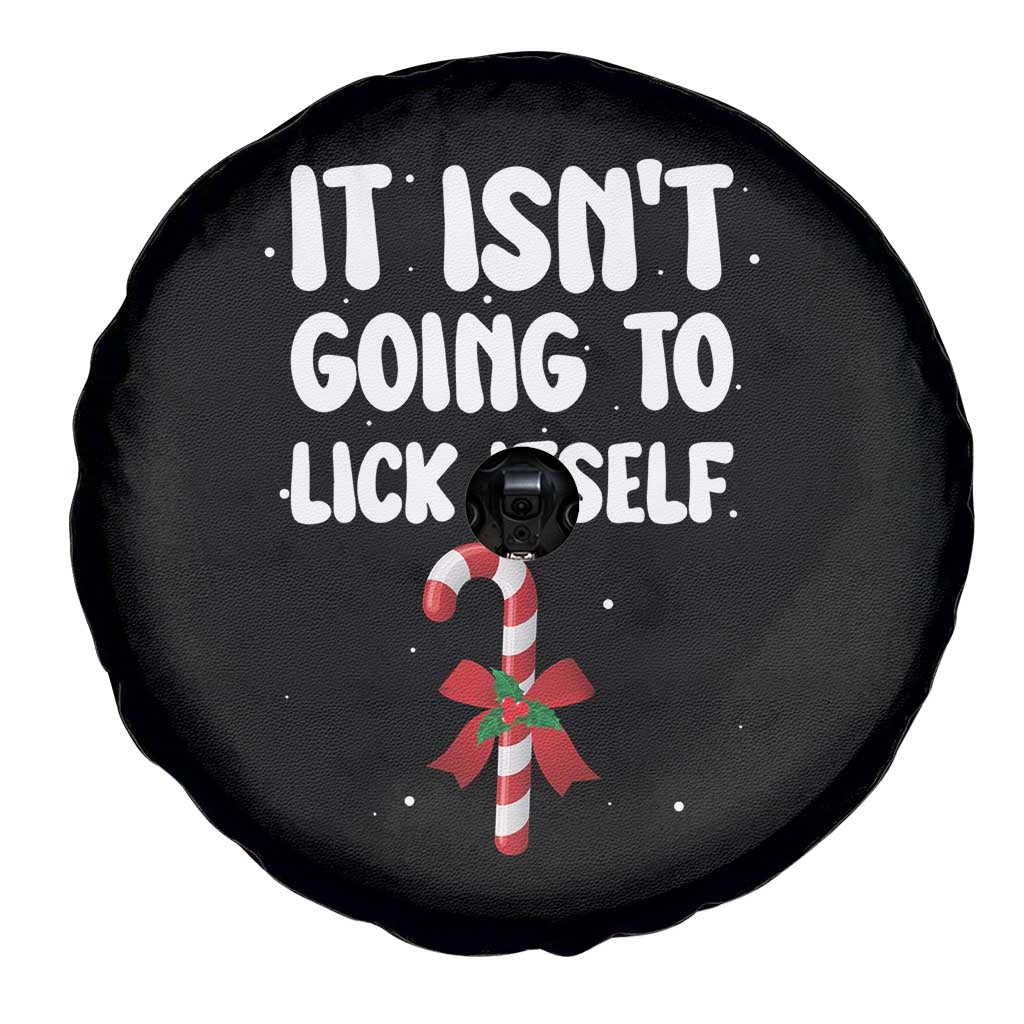 Funny Christmas It Isn't Going To Lick Itself Spare Tire Cover Xmas Adult Humor Couple Matching TS11 Print Your Wear