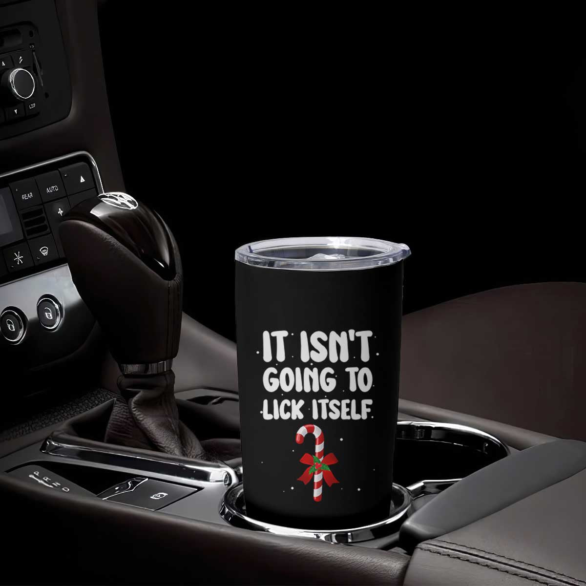 Funny Christmas It Isn't Going To Lick Itself Tumbler Cup Xmas Adult Humor Couple Matching TS11 Print Your Wear