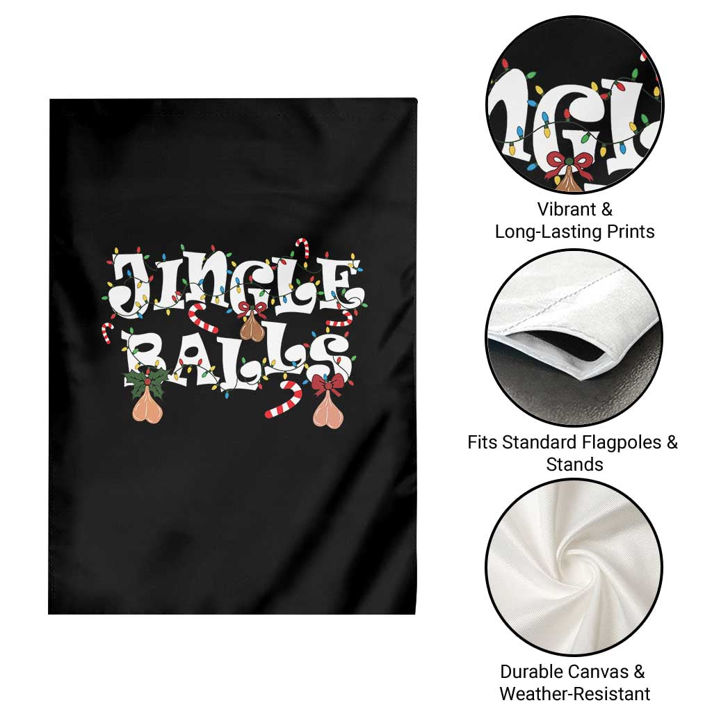 Funny Naughty Christmas Jingle Balls Garden Flag Santa Xmas Jingle Bells Adult Joke TS11 Print Your Wear