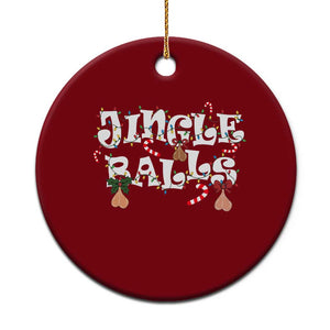 Funny Naughty Christmas Jingle Balls Ceramic Ornament Santa Xmas Jingle Bells Adult Joke TS11 1pc Red Print Your Wear