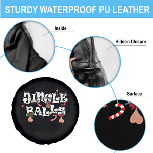 Funny Naughty Christmas Jingle Balls Spare Tire Cover Santa Xmas Jingle Bells Adult Joke TS11 Print Your Wear