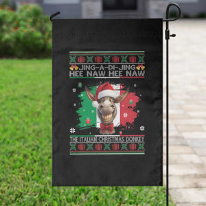 Funny Italian Christmas Donkey Garden Flag Funny Domick The Donkey Holiday Italy Flag TS11 Print Your Wear