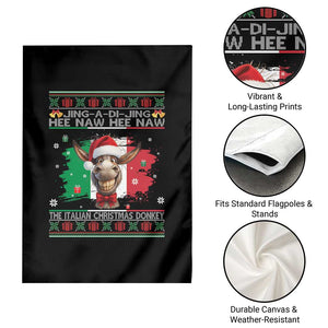 Funny Italian Christmas Donkey Garden Flag Funny Domick The Donkey Holiday Italy Flag TS11 Print Your Wear