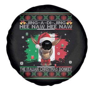 Funny Italian Christmas Donkey Spare Tire Cover Funny Domick The Donkey Holiday Italy Flag TS11 Print Your Wear