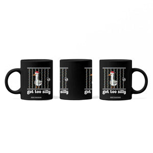 Funny Got Too Silly Christmas Coffee Mug Santa Goose Pun Humor Animal Lovers TS11 Print Your Wear
