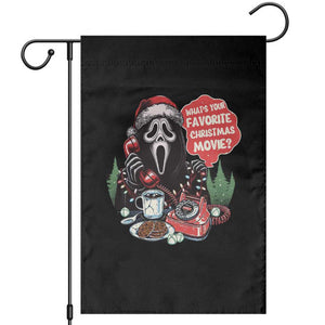 Funny Ghost Christmas Face Garden Flag Whats Your Favorite Christmas Movie Spooky Xmas TS11 Black Print Your Wear