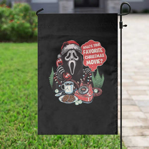 Funny Ghost Christmas Face Garden Flag Whats Your Favorite Christmas Movie Spooky Xmas TS11 Print Your Wear