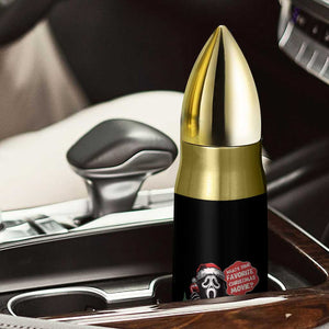 Funny Ghost Christmas Face Bullet Tumbler Whats Your Favorite Christmas Movie Spooky Xmas TS11 Print Your Wear