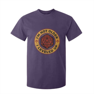 Funny RPG Gamer I Am Not Older I Leveled Up T Shirt For Kid Vintage D20 Tabletop TS11 Purple Print Your Wear