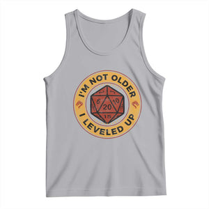 Funny RPG Gamer I Am Not Older I Leveled Up Tank Top Vintage D20 Tabletop TS11 Athletic Heather Print Your Wear