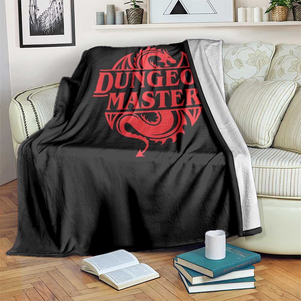 Funny Dungeon Master Throw Blanket RPG Gamer D20 Tabletop Red Dragon TS11 Print Your Wear