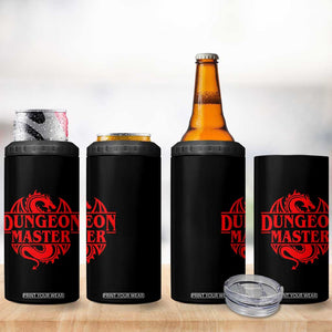 Funny Dungeon Master 4 in 1 Can Cooler Tumbler RPG Gamer D20 Tabletop Red Dragon TS11 Print Your Wear