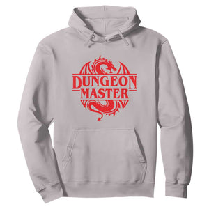 Funny Dungeon Master Hoodie RPG Gamer D20 Tabletop Red Dragon TS11 Ice Gray Print Your Wear