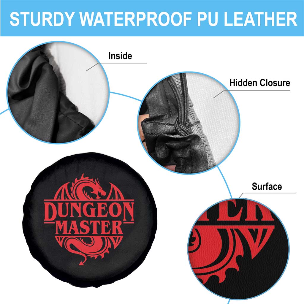 Funny Dungeon Master Spare Tire Cover RPG Gamer D20 Tabletop Red Dragon TS11 Print Your Wear