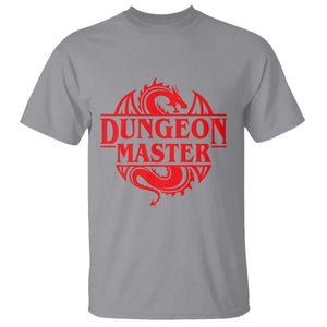 Funny Dungeon Master T Shirt - RPG Gamer D20 Tabletop Red Dragon Humor Tee TS11 Sport Gray Print Your Wear