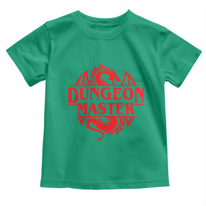 Funny Dungeon Master Toddler T Shirt RPG Gamer D20 Tabletop Red Dragon TS11 Irish Green Print Your Wear
