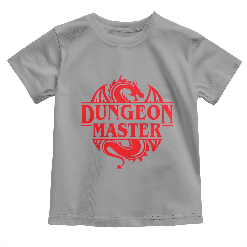 Funny Dungeon Master Toddler T Shirt RPG Gamer D20 Tabletop Red Dragon TS11 Sport Gray Print Your Wear