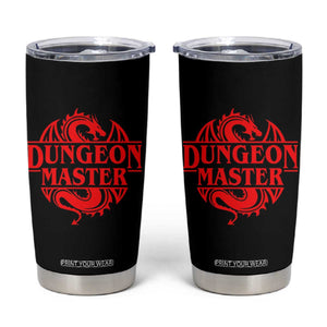Funny Dungeon Master Tumbler Cup RPG Gamer D20 Tabletop Red Dragon TS11 Black Print Your Wear