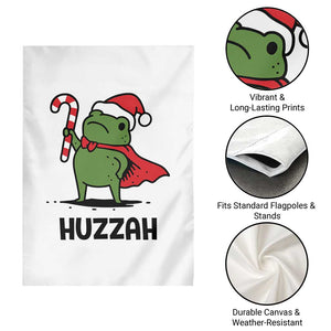 Funny Christmas Huzzah Frog Knight Meme Quote Garden Flag TS11 Print Your Wear