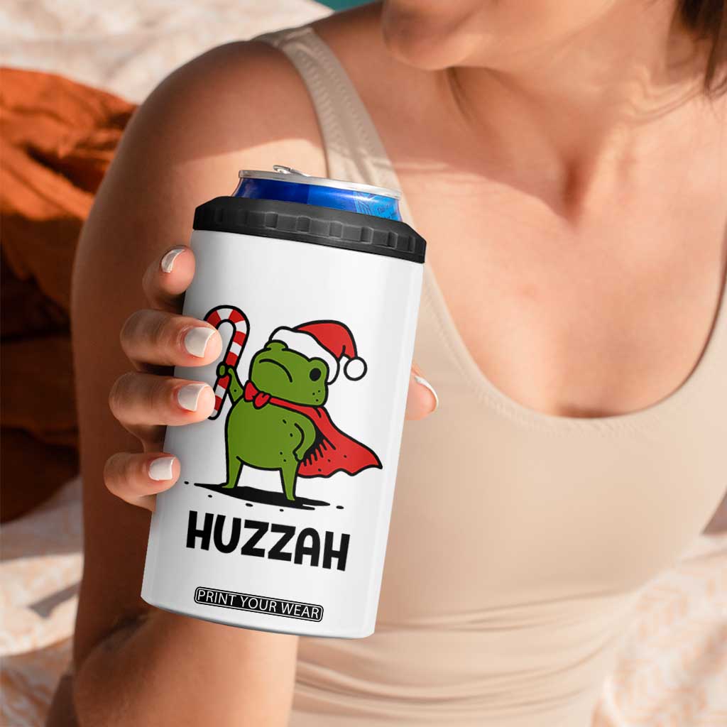 Funny Christmas Huzzah Frog Knight Meme Quote 4 in 1 Can Cooler Tumbler TS11 Print Your Wear