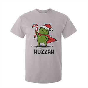 Funny Christmas Huzzah Frog Knight Meme Quote T Shirt For Kid TS11 Ice Gray Print Your Wear