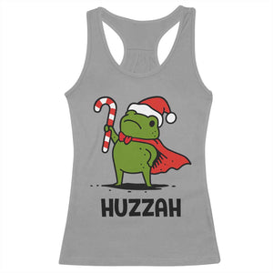 Funny Christmas Huzzah Frog Knight Meme Quote Racerback Tank Top TS11 Sport Gray Print Your Wear