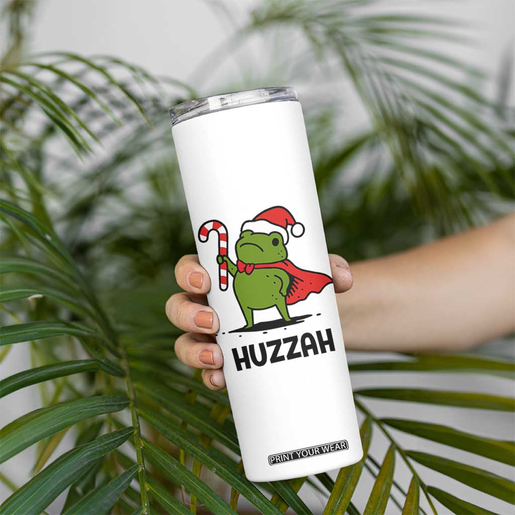 Funny Christmas Huzzah Frog Knight Meme Quote Skinny Tumbler TS11 Print Your Wear