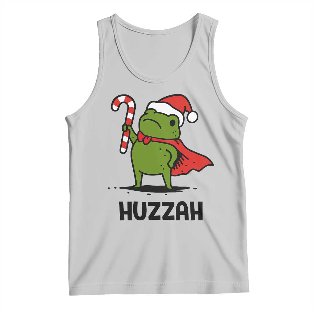 Funny Christmas Huzzah Frog Knight Meme Quote Tank Top TS11 Ash Print Your Wear