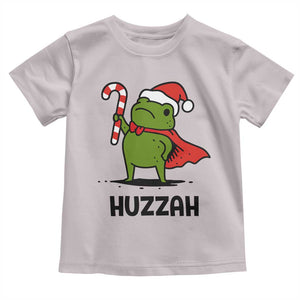 Funny Christmas Huzzah Frog Knight Meme Quote Toddler T Shirt TS11 Ice Gray Print Your Wear