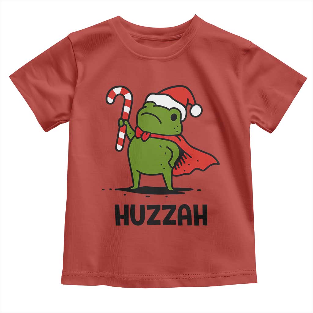 Funny Christmas Huzzah Frog Knight Meme Quote Toddler T Shirt TS11 Red Print Your Wear
