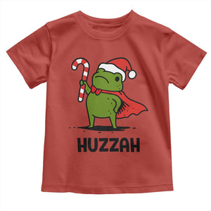 Funny Christmas Huzzah Frog Knight Meme Quote Toddler T Shirt TS11 Red Print Your Wear