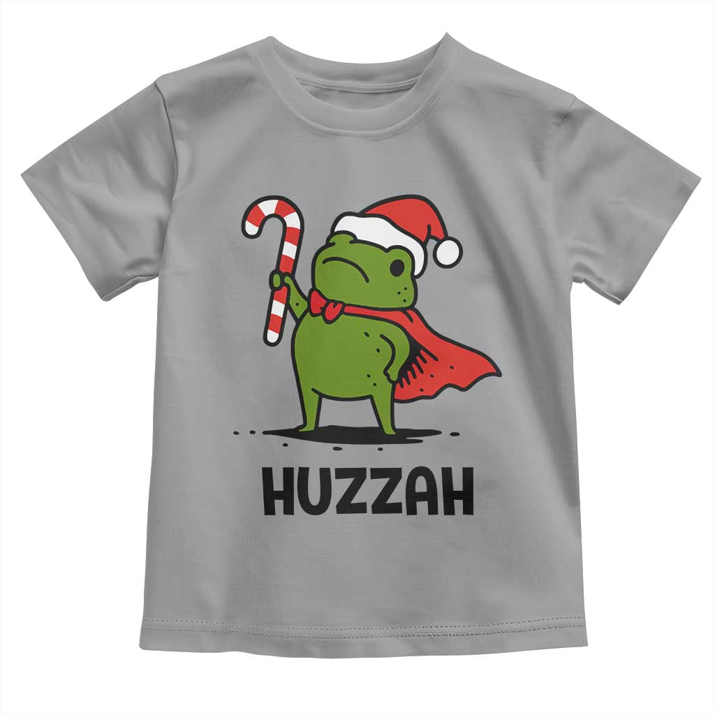 Funny Christmas Huzzah Frog Knight Meme Quote Toddler T Shirt TS11 Sport Gray Print Your Wear