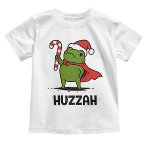Funny Christmas Huzzah Frog Knight Meme Quote Toddler T Shirt TS11 White Print Your Wear